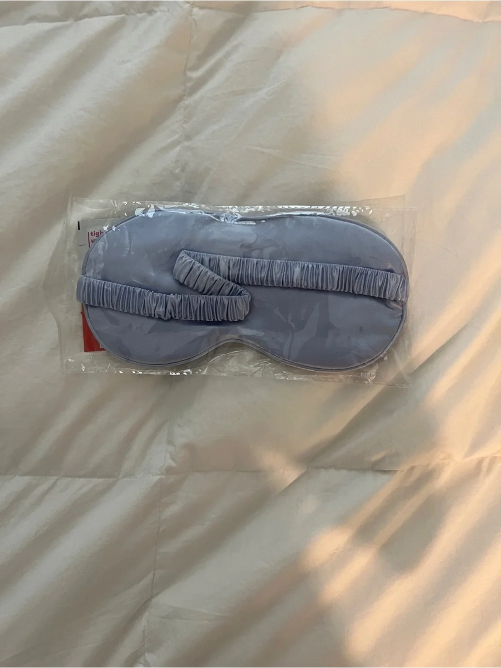 Satin Sleep Mask with eye cream samples